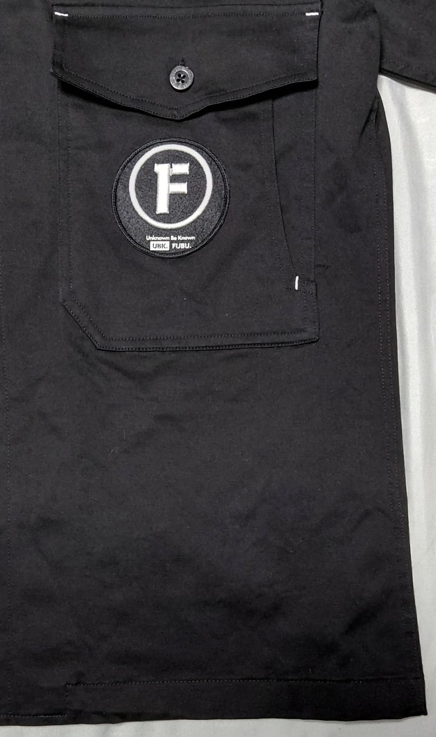 [M] FUBU 푸부 헤리티지 테크니컬 워크 셔츠 (블랙/패치 디테일) 상품이미지4