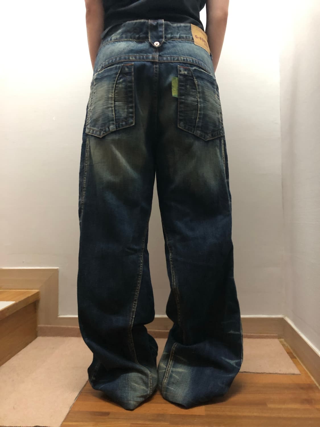 빈티지 데님 펑크 워싱 팬츠 상품이미지6