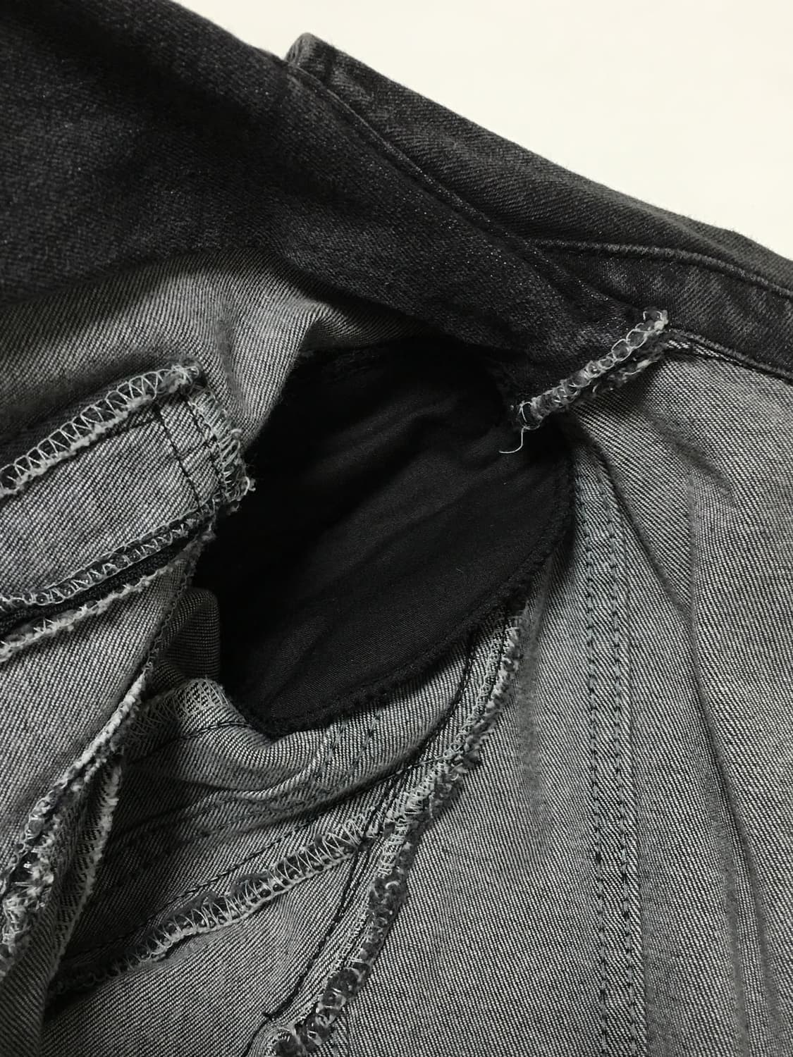 펑크 버클 데님 라이더 자켓 상품이미지5