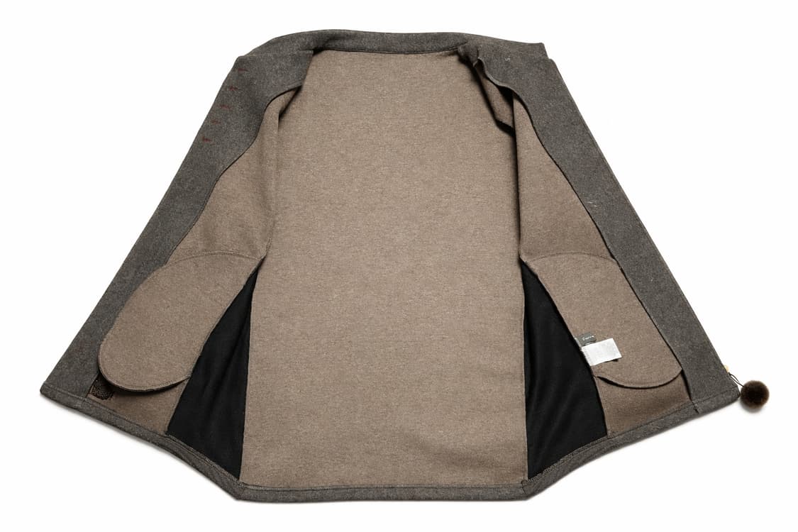 JPN 00s 일본 빈티지 Y2K 모리걸 울 믹스 집업 니트 가디건 상품이미지4