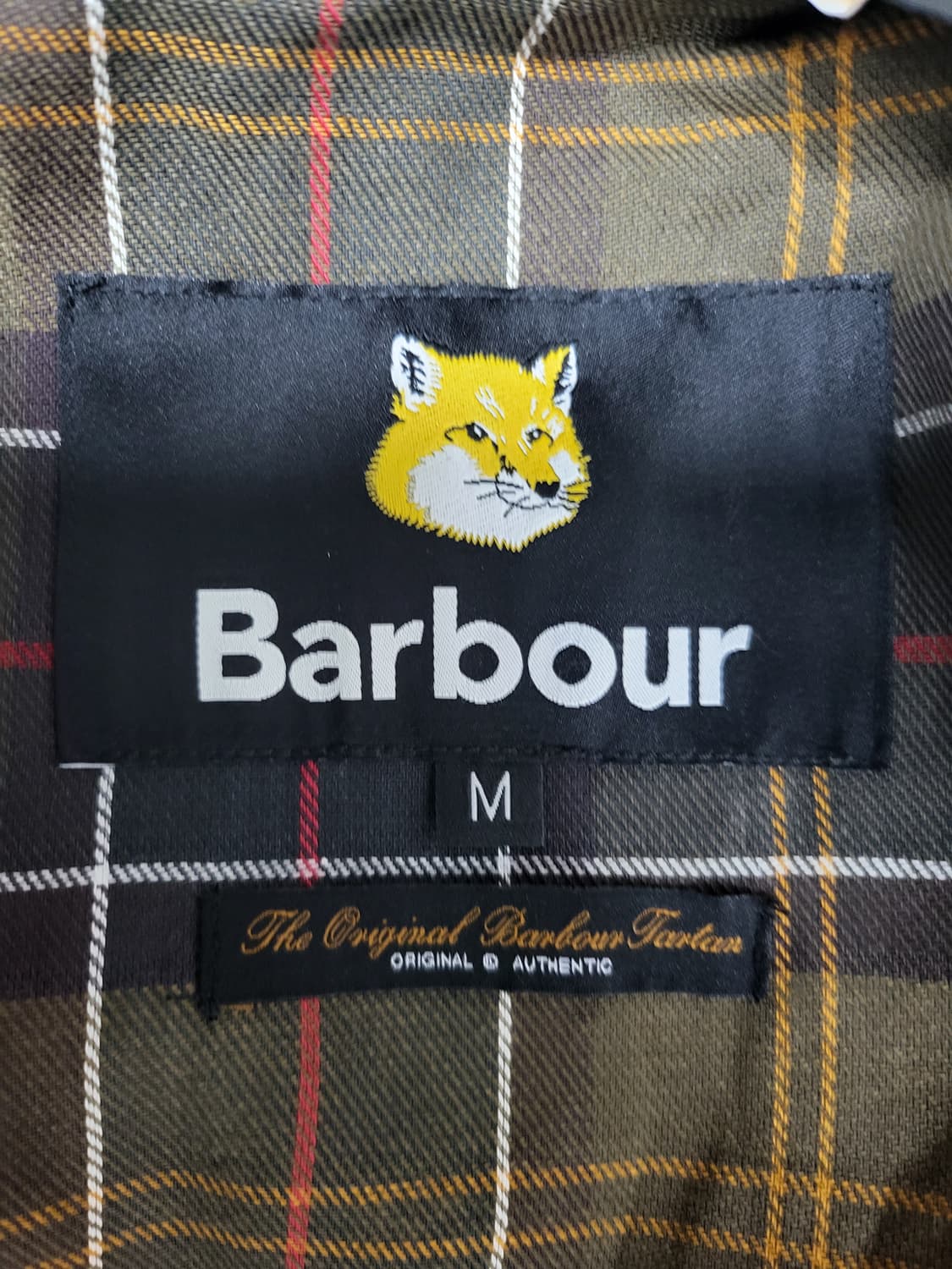 바버 X 메종키츠네 뷰포트 왁스 자켓 인디고(새상품)바버 X 메종키츠네  상품이미지8