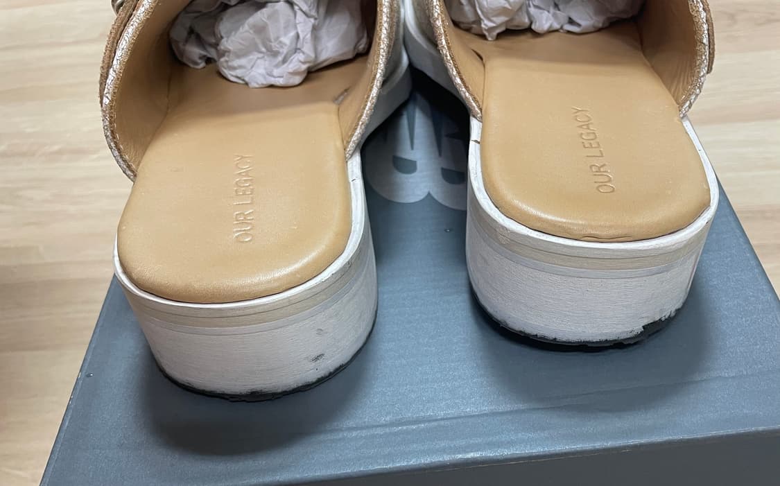 아워레가시 카미온 뮬 화이트 베이지 / 43 상품이미지5