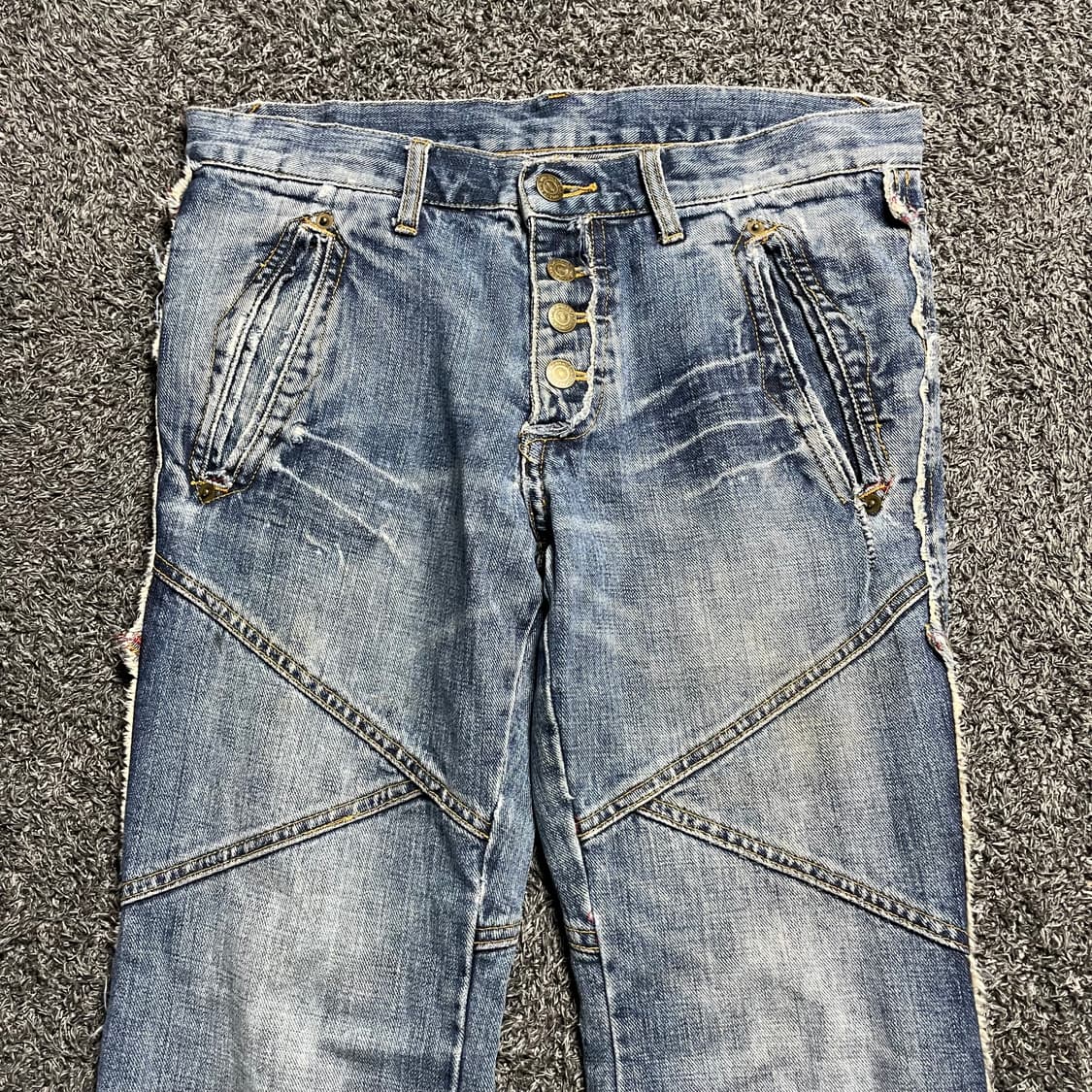 토네이도 마트 패치워크 부츠컷 진 상품이미지2