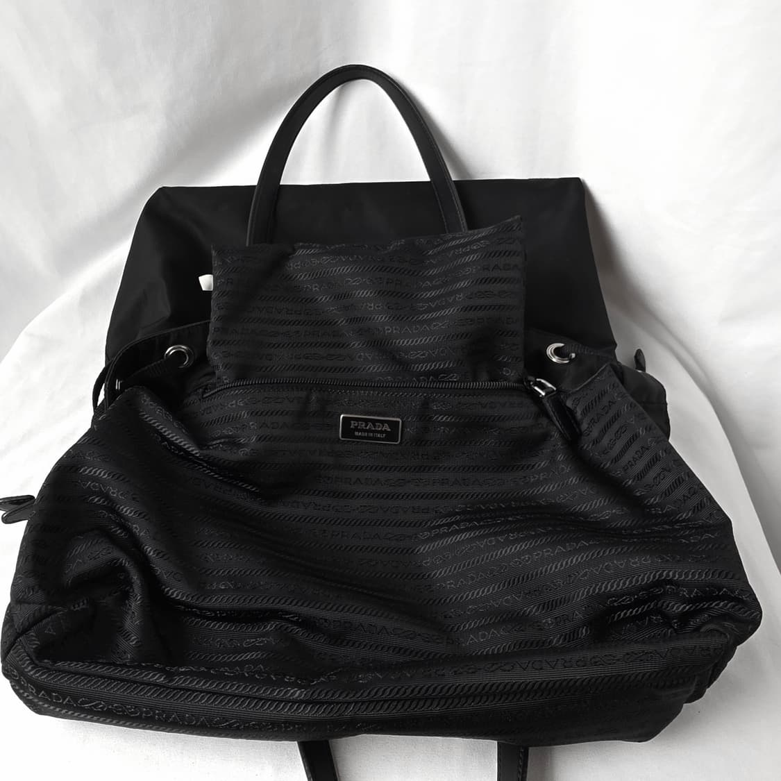 [정품 PRADA] 프라다 투포켓 나일론 숄더백 쇼퍼백 상품이미지6