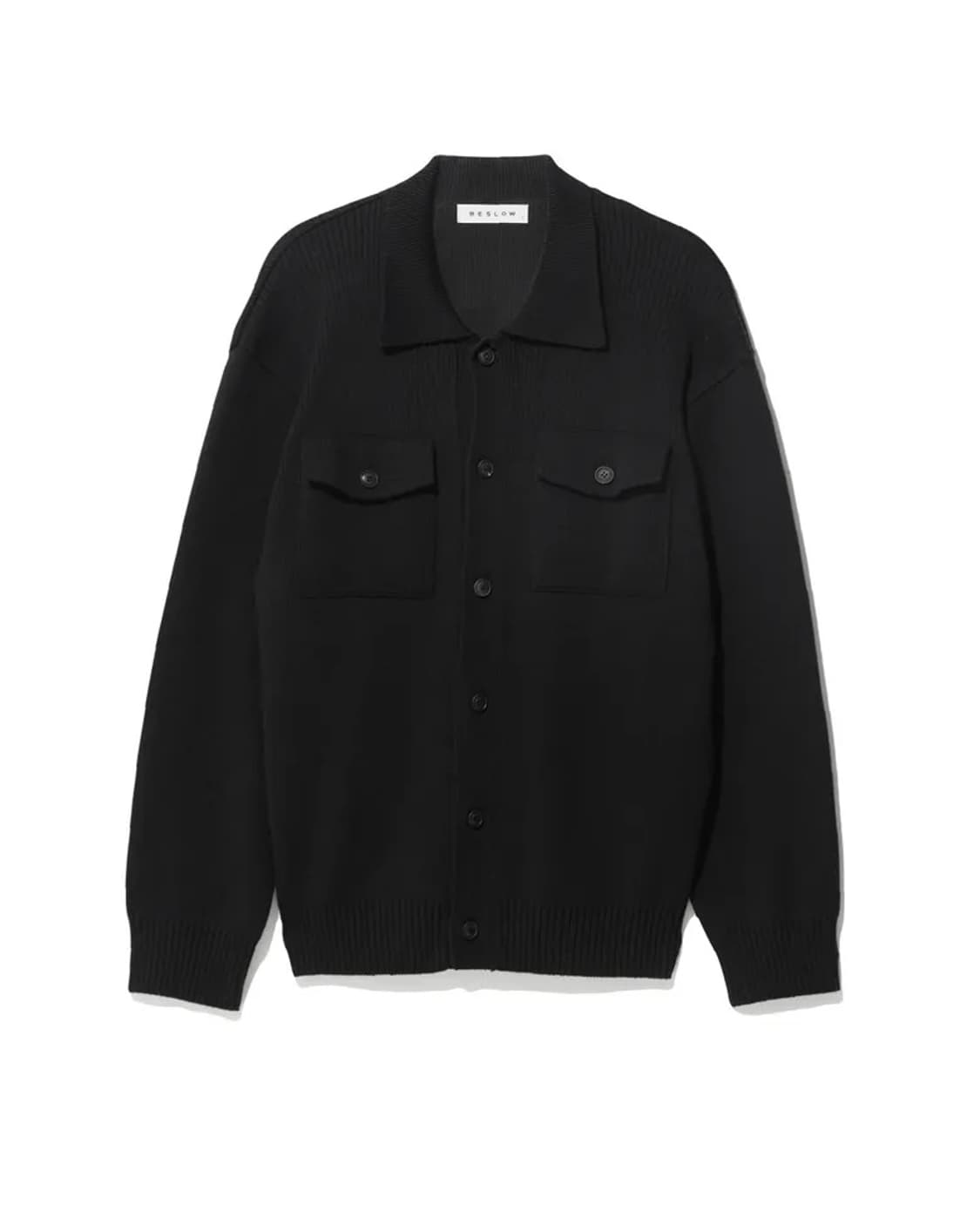 비슬로우 오버사이즈드 니티드 자켓 블랙 L사이즈 새제품 상품이미지1