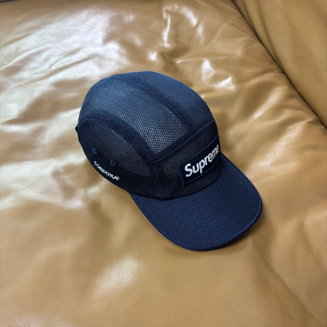 슈프림 캠프캡 모자 박스로고 23ss 메쉬 코듀라 네이비 상품이미지1