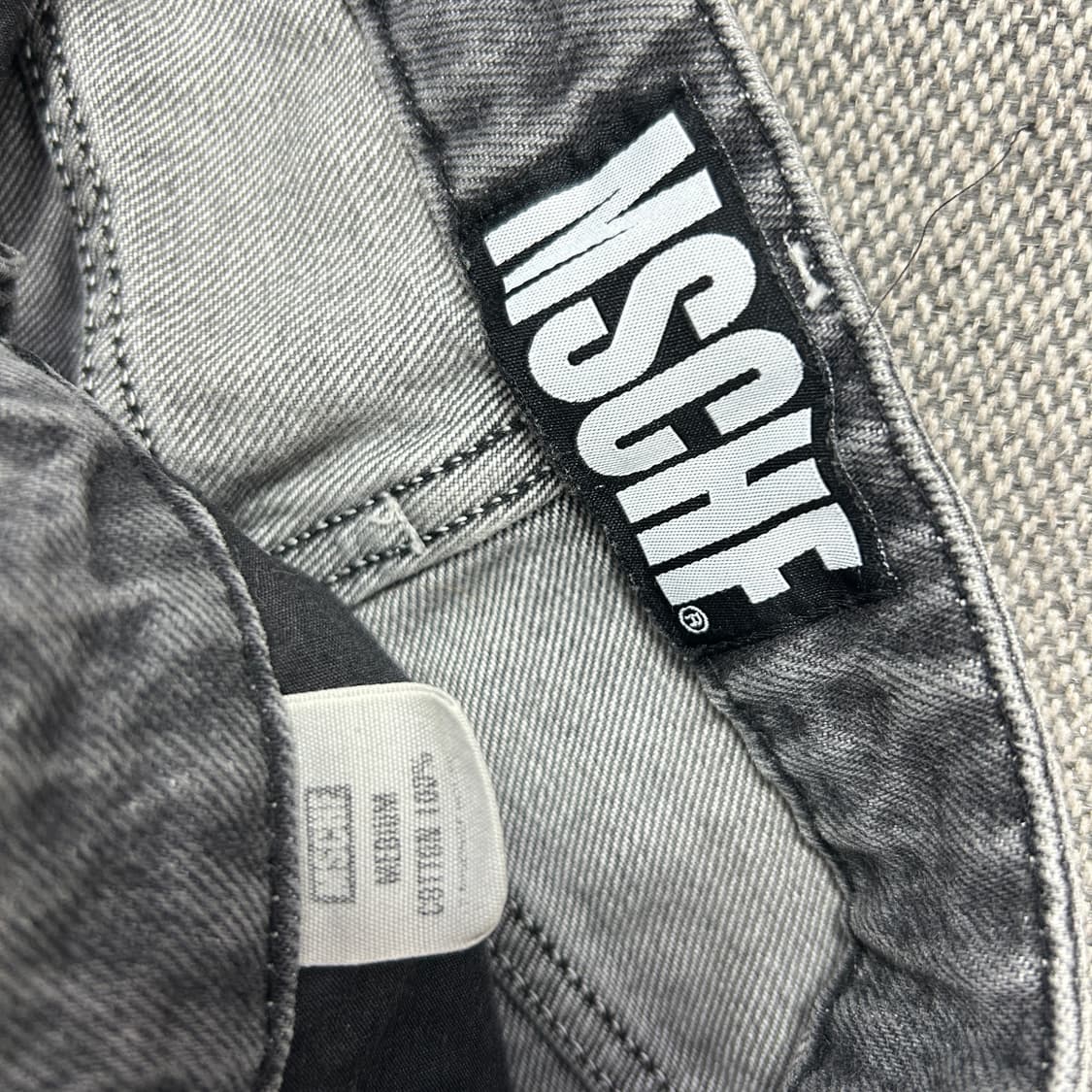 미스치프 그레이 흑청 데님팬츠(M) 상품이미지4