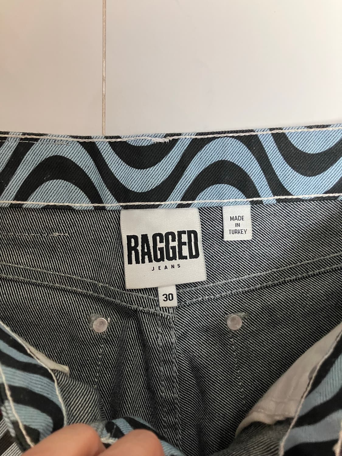 The Ragged Priest 웨이브 데님 팬츠 청바지 상품이미지5