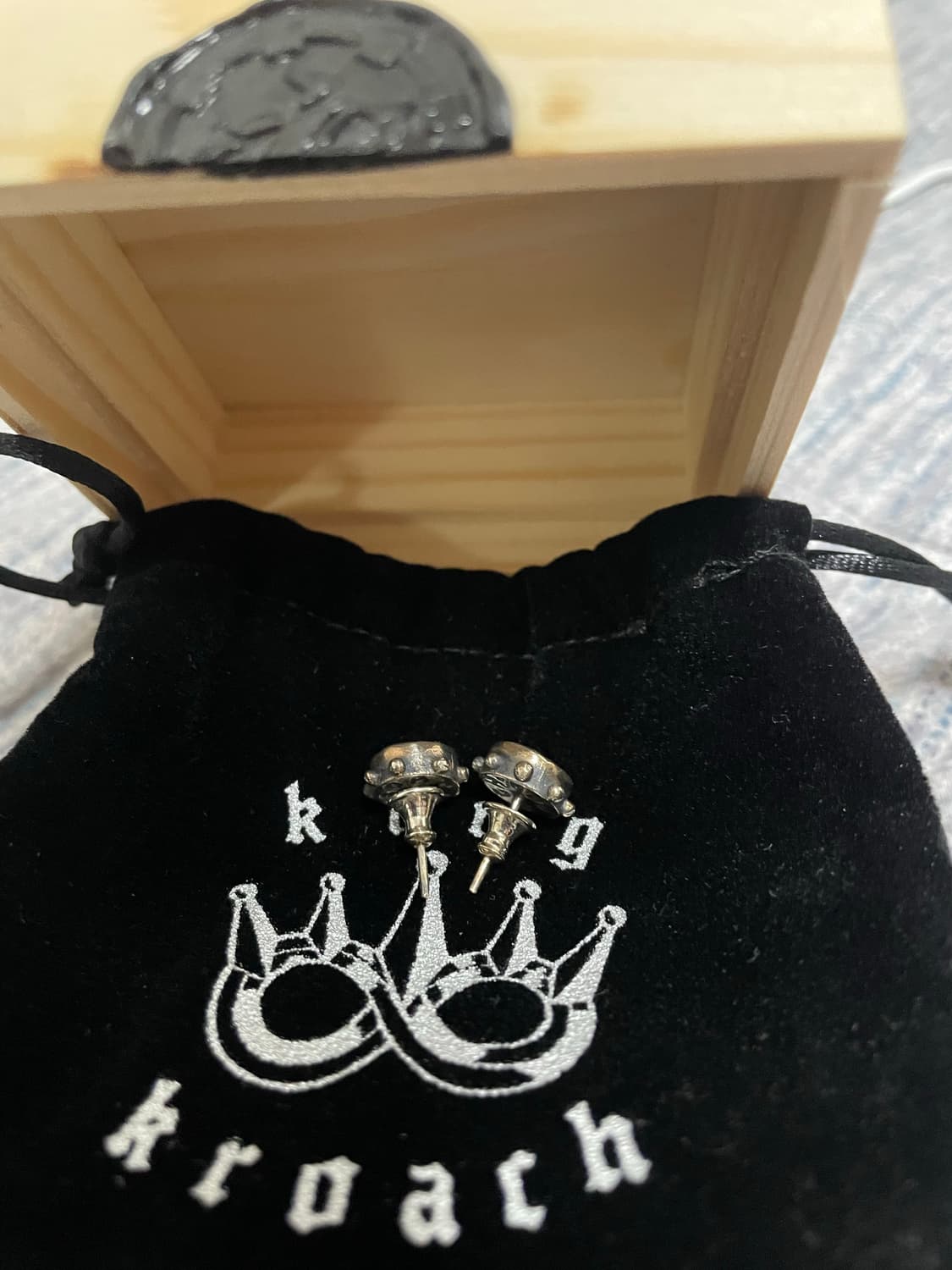 킹크로치 스터드 이어링 빅사이즈 상품이미지2