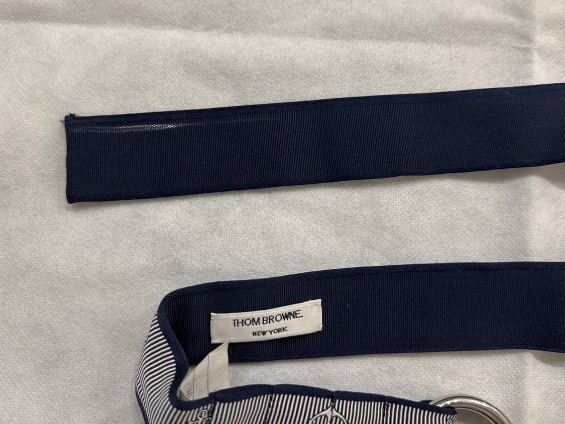 톰브라운 앵커 패턴 벨트 네이비 상품이미지5