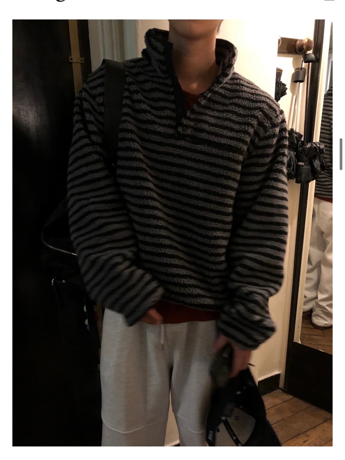 스트라이프 후리스 (새상품) 상품이미지2