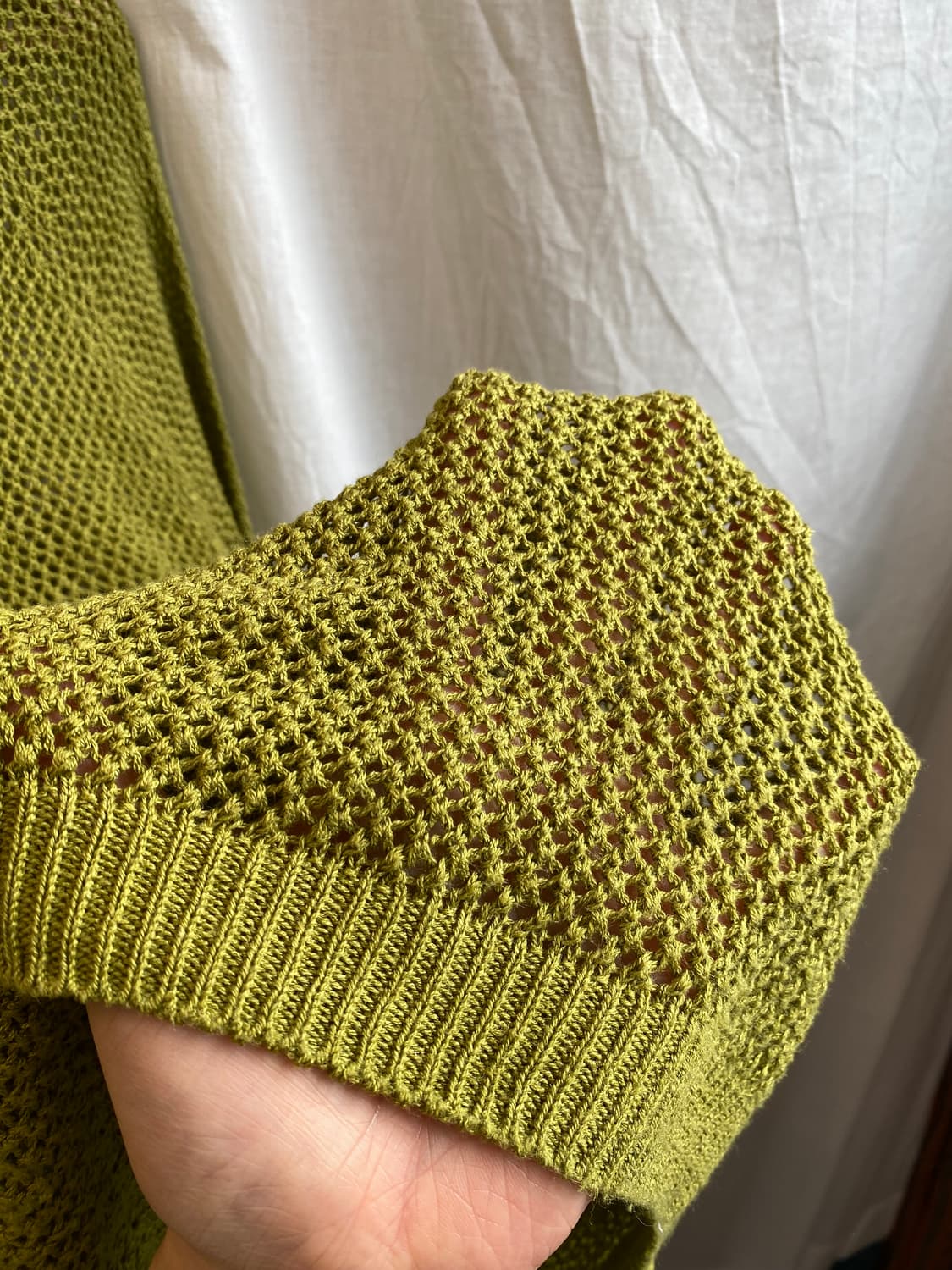 UNIQLO 그린 린넨혼방 니트(L) 상품이미지7