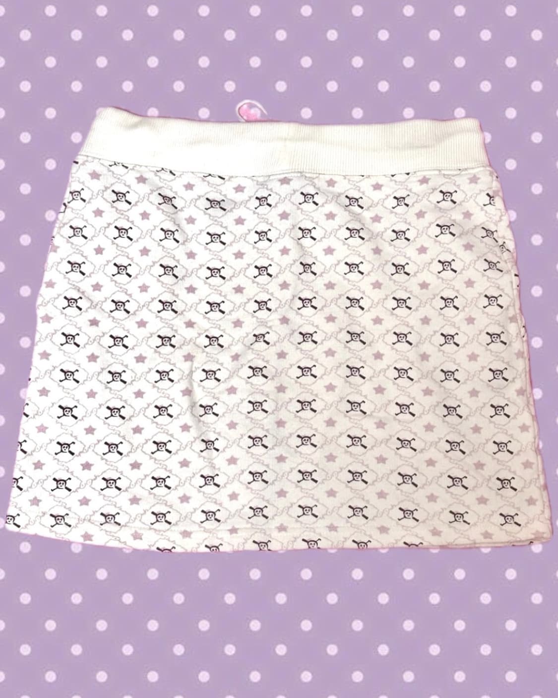 빈티지 스컬 패턴 스커트 상품이미지2