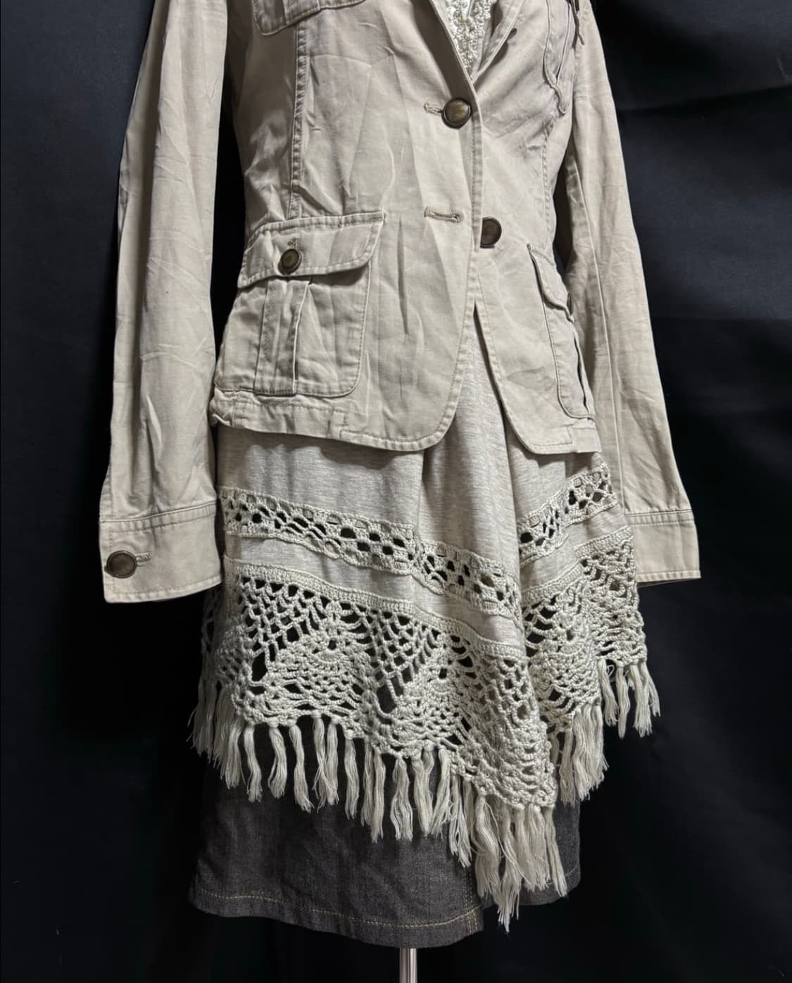 언발란스 후드 슬리브 상품이미지1