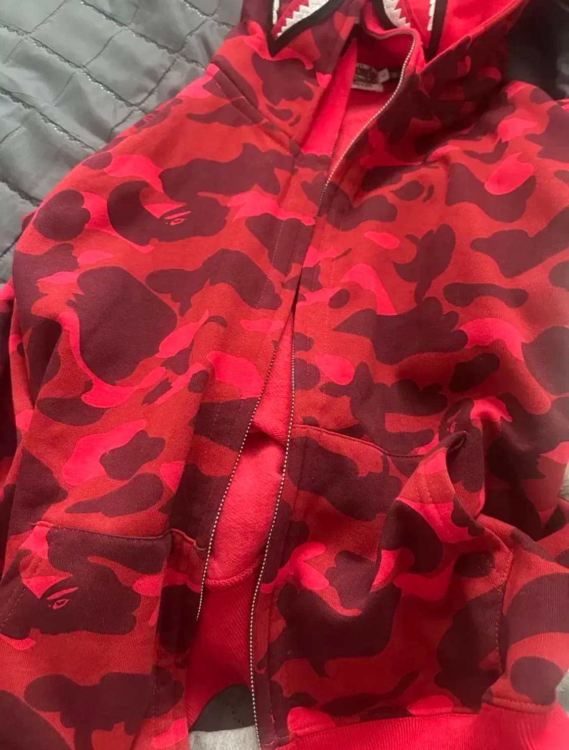 베이프 적계 더블 카모 후드집업 상품이미지3