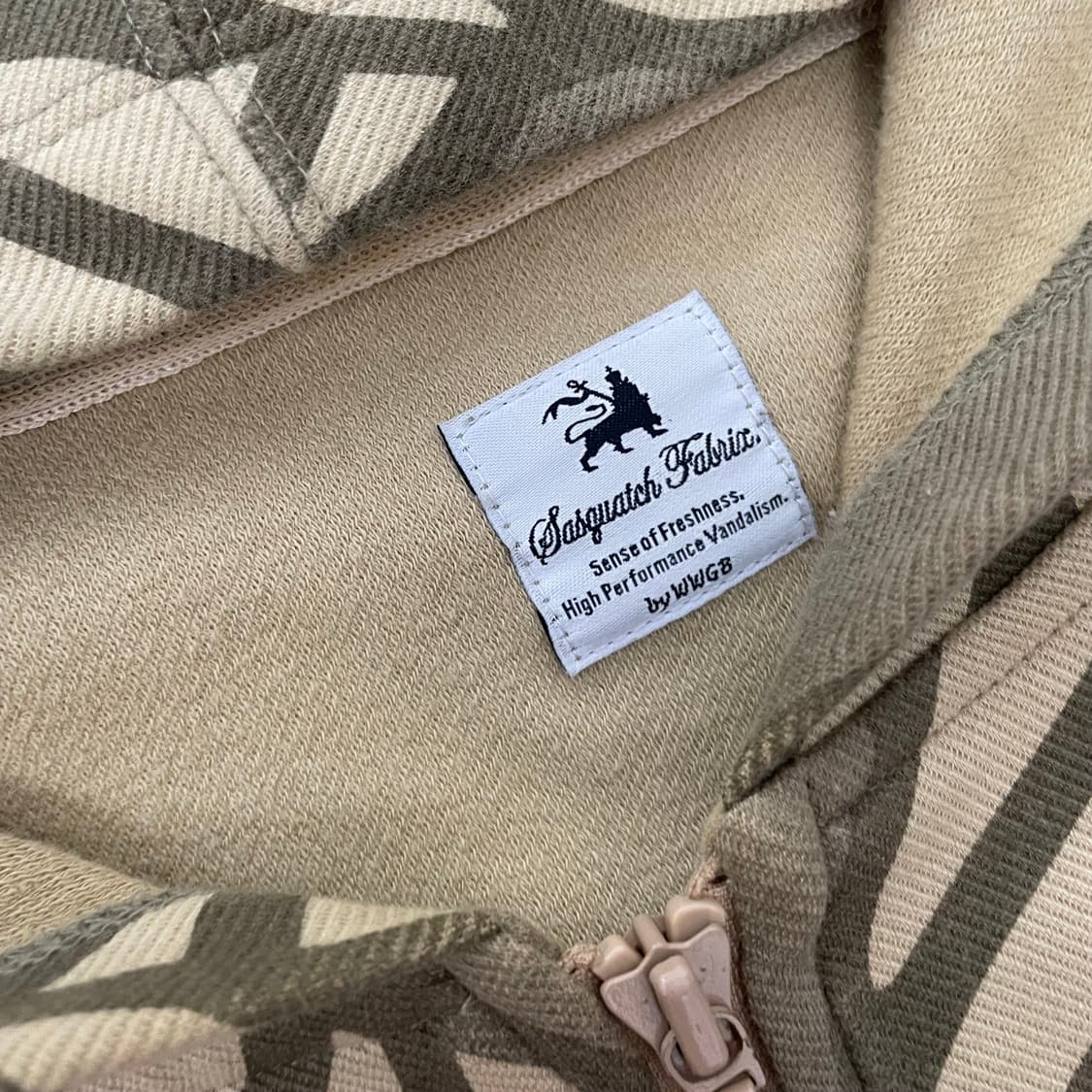 M 사스콰치패브릭스 로프 패턴 후드집업 상품이미지7