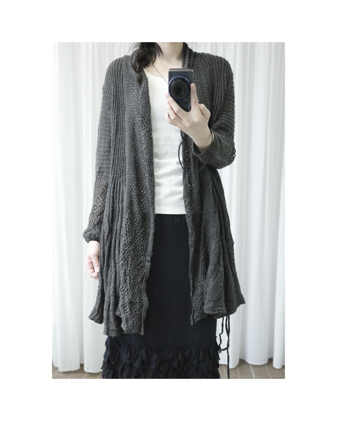 Federico grey cardigan 상품이미지3