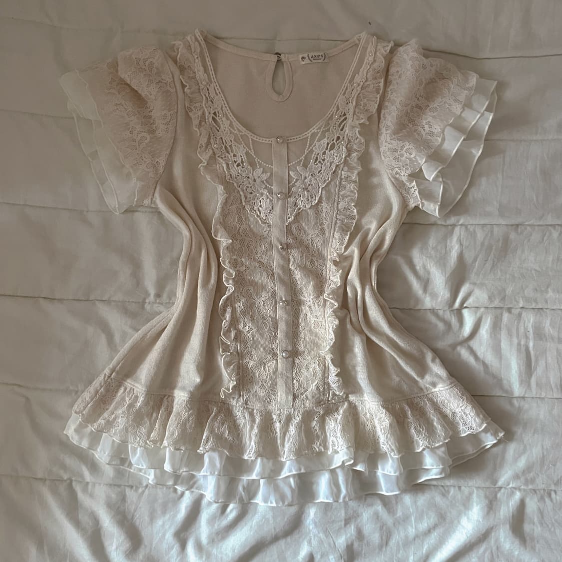 lizlisa 리즈리사 라떼큐롯 리즈리사 스커트 엑시즈팜 블라우스 로걀 상품이미지3