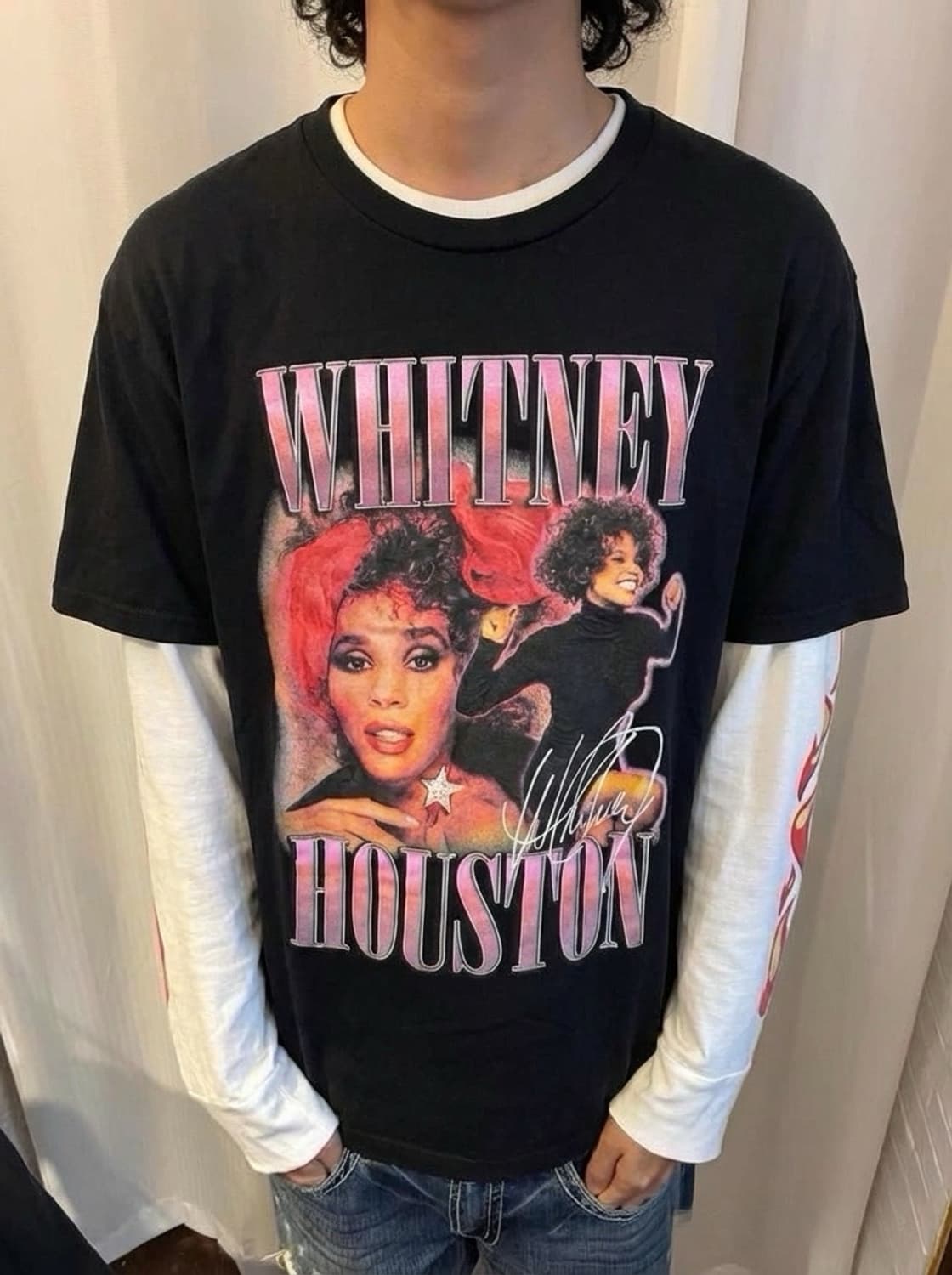 H & M 휘트니휴스톤 2017 콘서트 투어 티셔츠 상품이미지1
