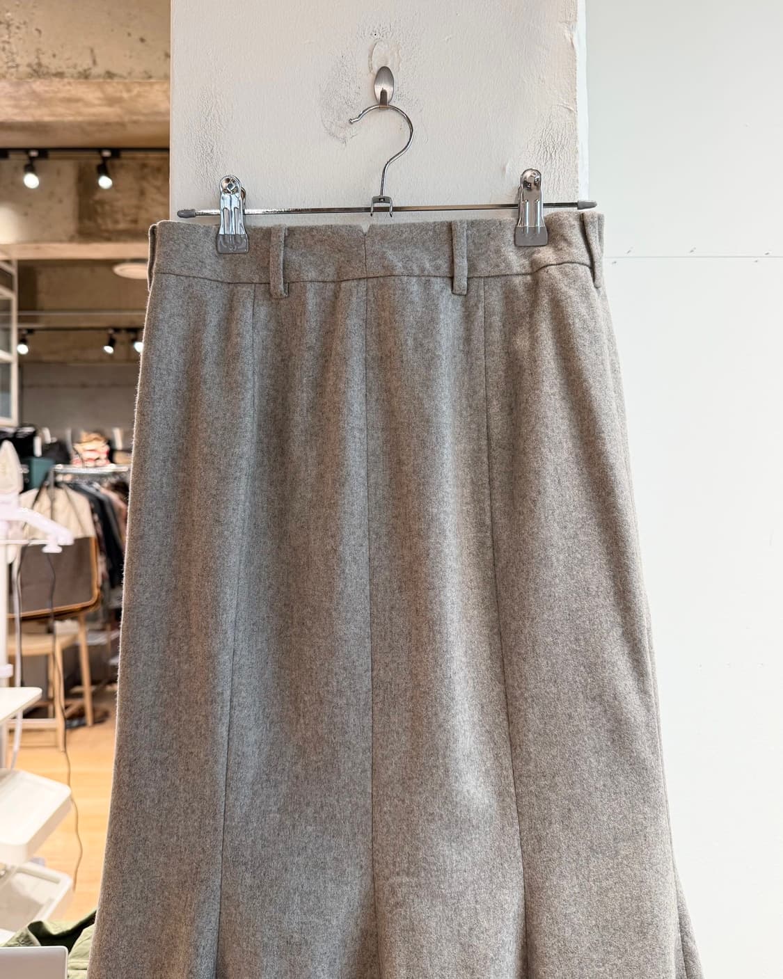 폴로 랄프로렌 그레이 플레어 미디스커트 상품이미지6