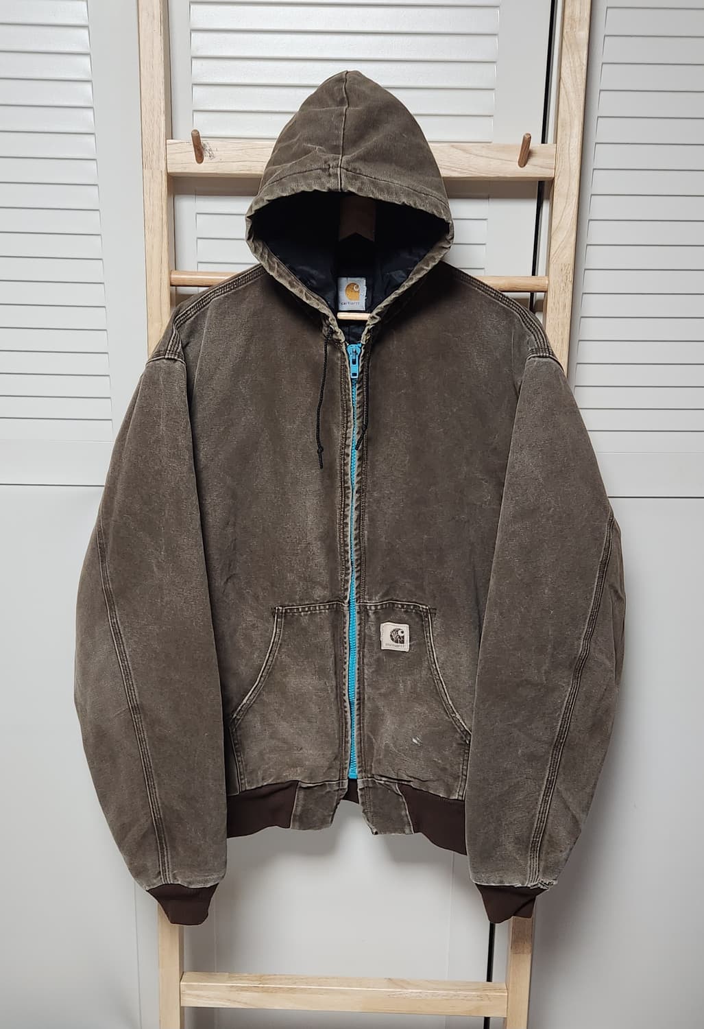 칼하트 j130 구버전 브라운 워크 엑티브 자켓 상품이미지1