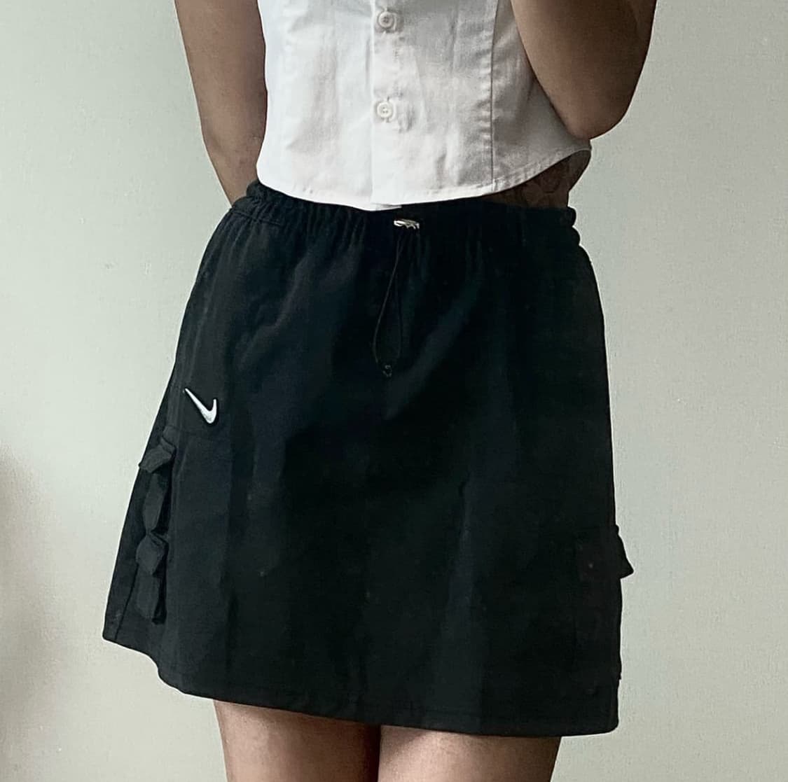 나이키 스우시 포켓 스커트_블랙_M 상품이미지1