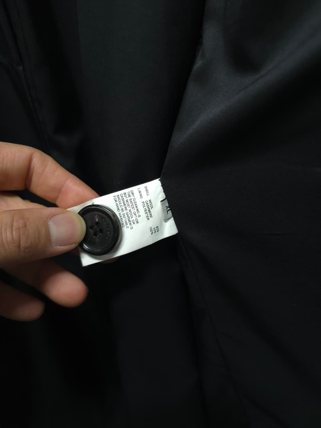 비바스튜디오 캐시미어 블렌디드 블랙 코트 상품이미지9