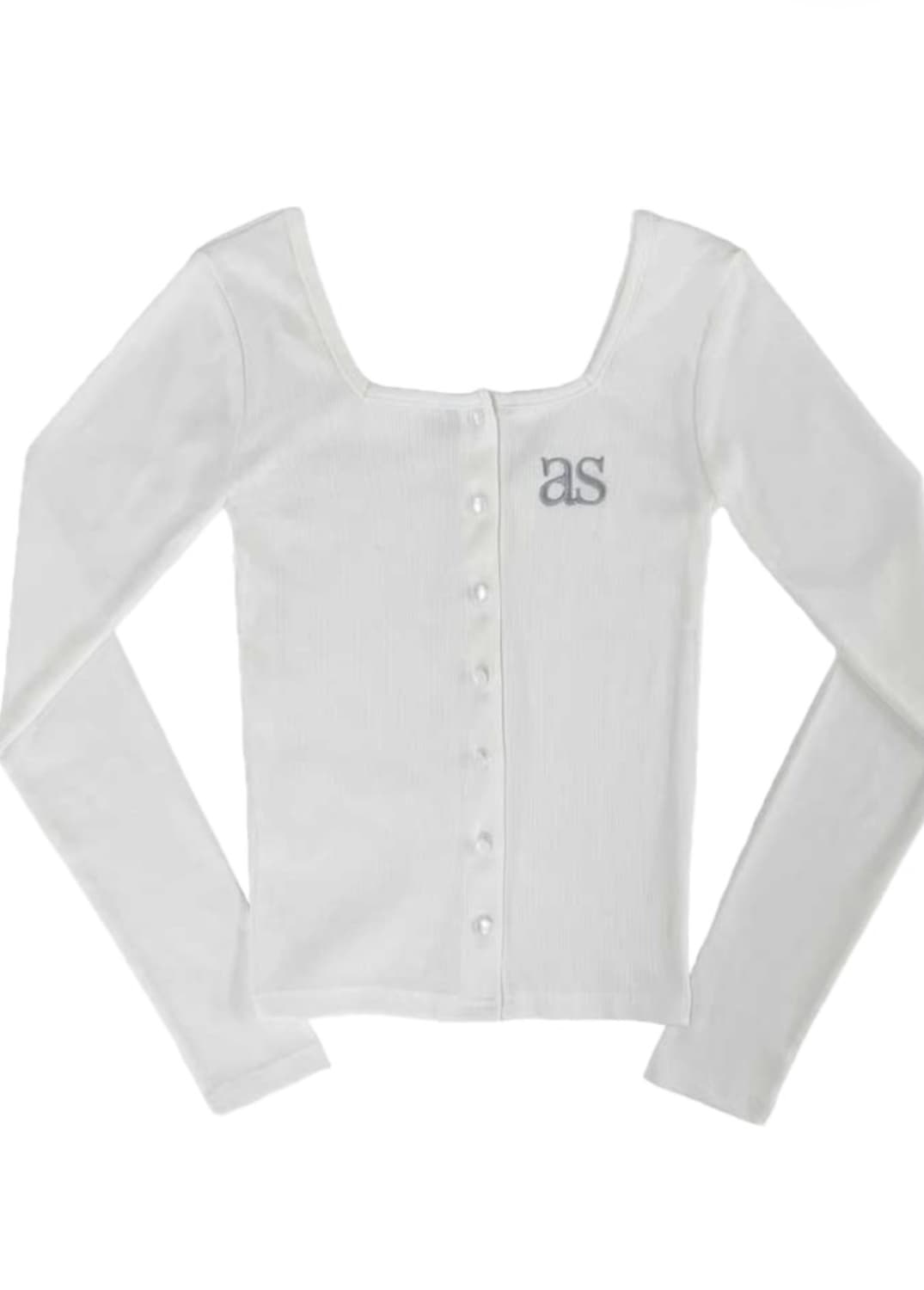 ASON SICILY BUTTON CARDIGAN / WHITE 상품이미지1