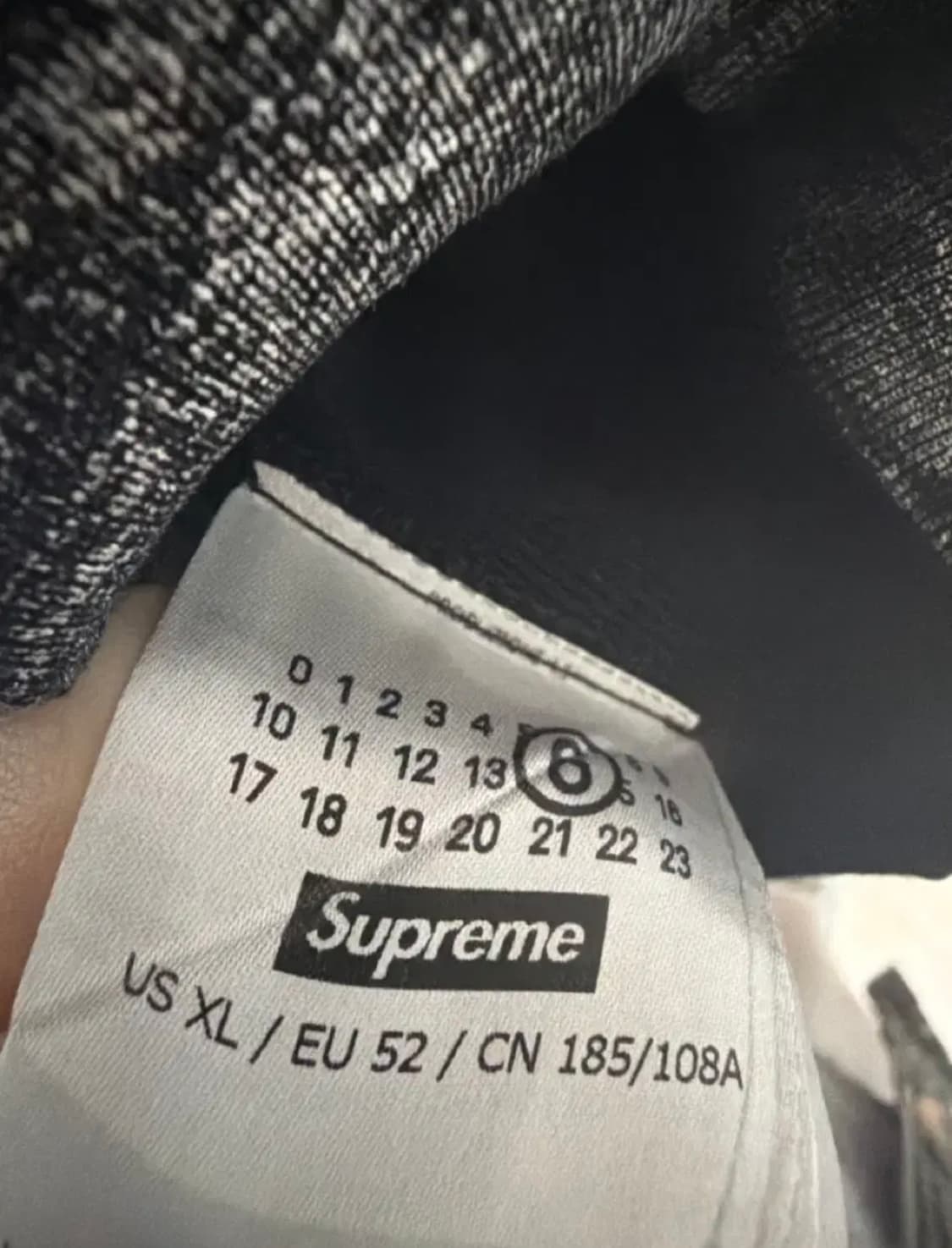 슈프림 x 메종 마르지엘라 후드티 XL 상품이미지2