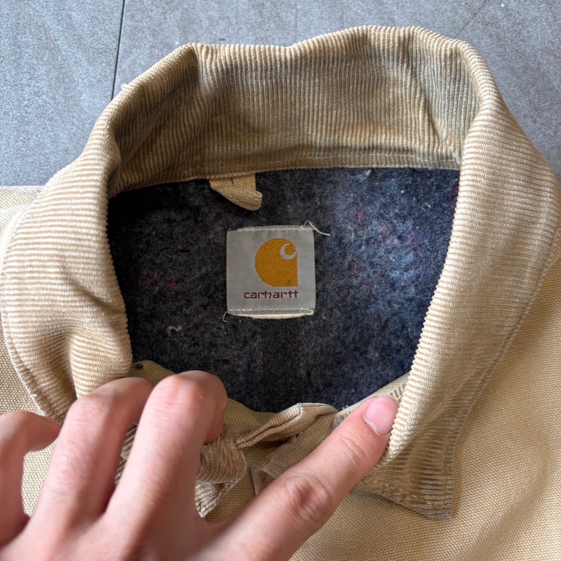 칼하트 정품 베이지 덕 초어 자켓 상품이미지6