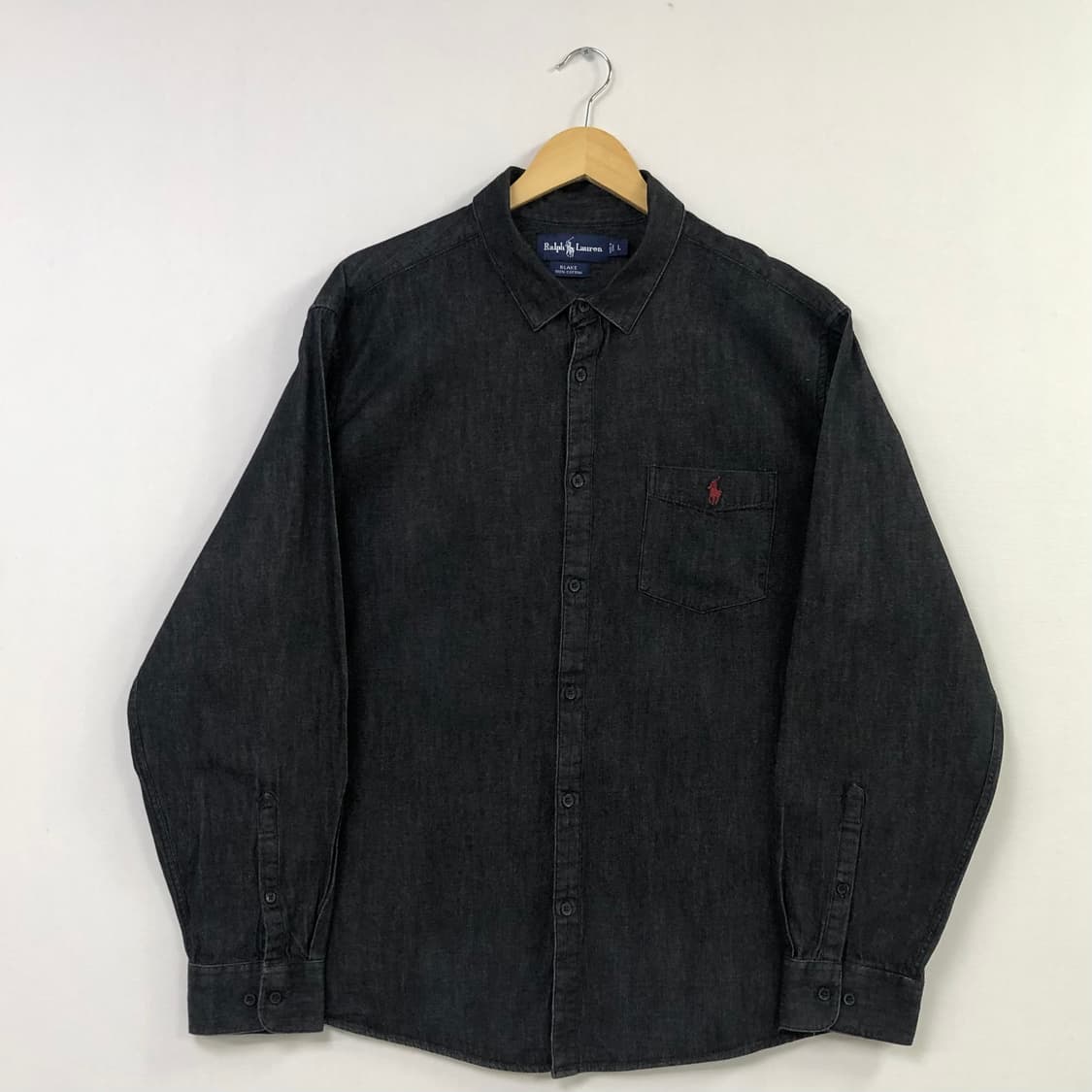 XL 폴로 블랙 데님 셔츠 상품이미지2