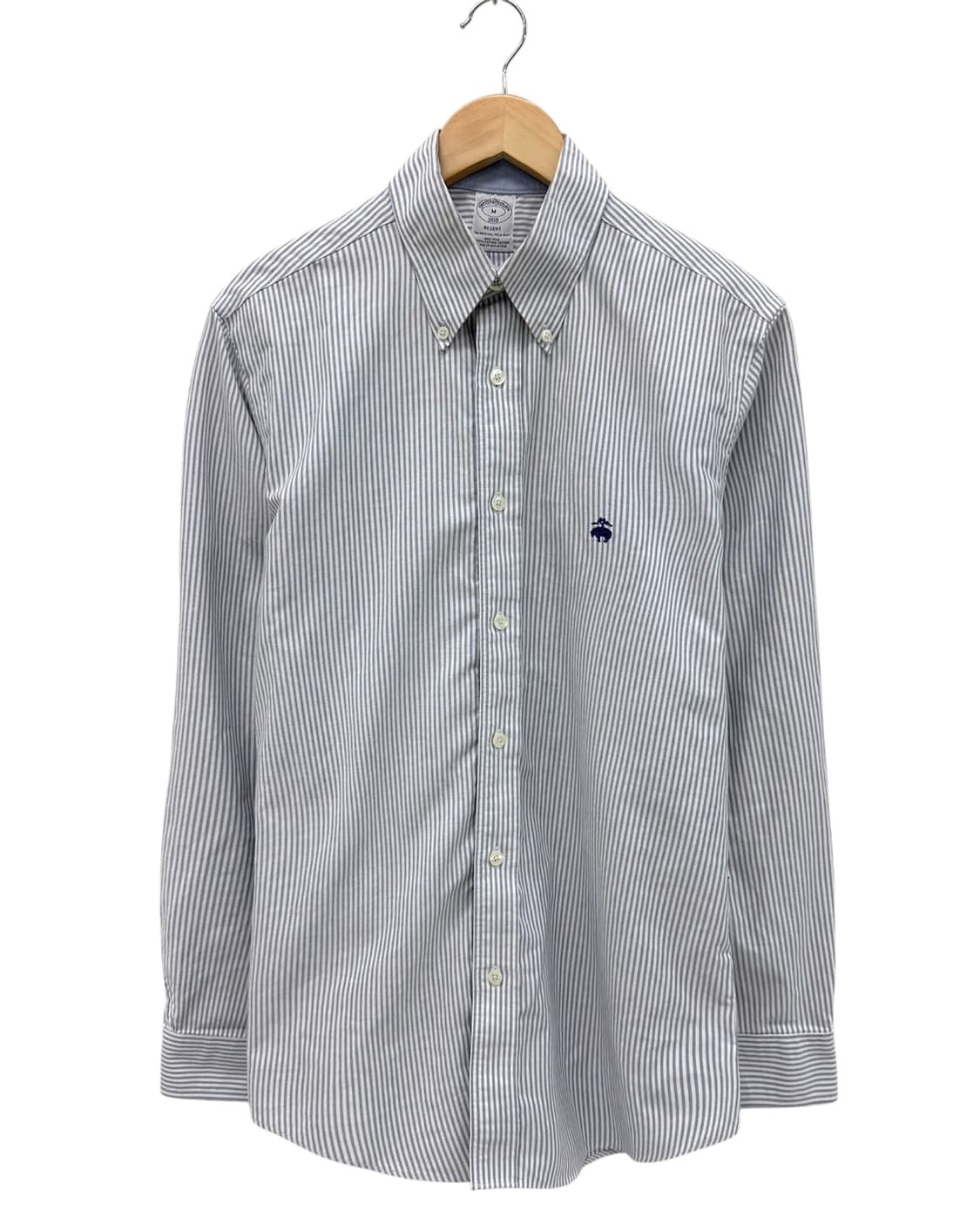 브룩스브라더스 스트라이프 셔츠 화이트&스카이블루 (M) 상품이미지1