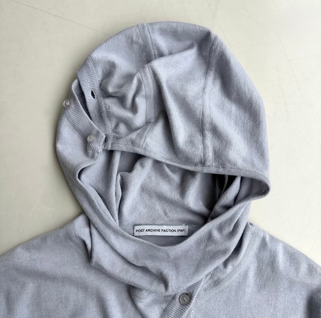 (교환글)8.0 KNIT HOODIE CENTER (LIGHT GREY) 상품이미지2