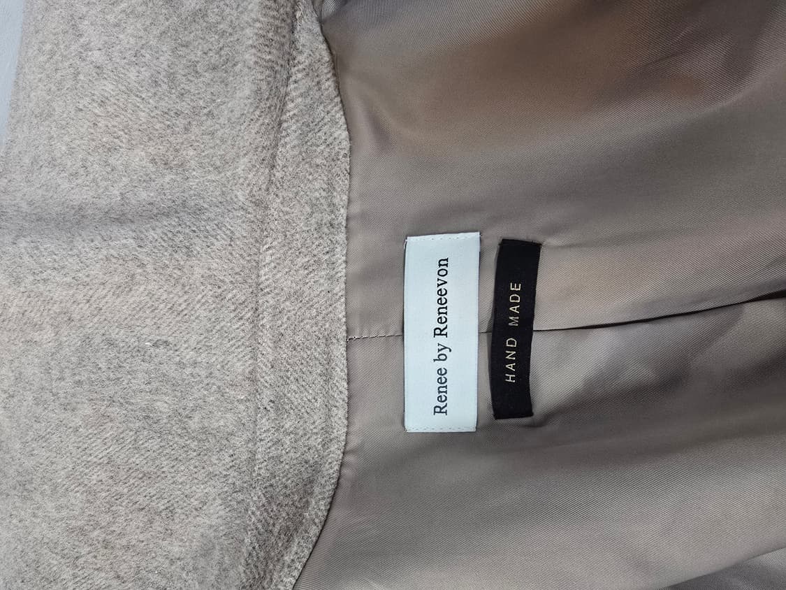 레니본 빅카라 아방핏 캐시미어 블랜딩 헤링본 코트 상품이미지9