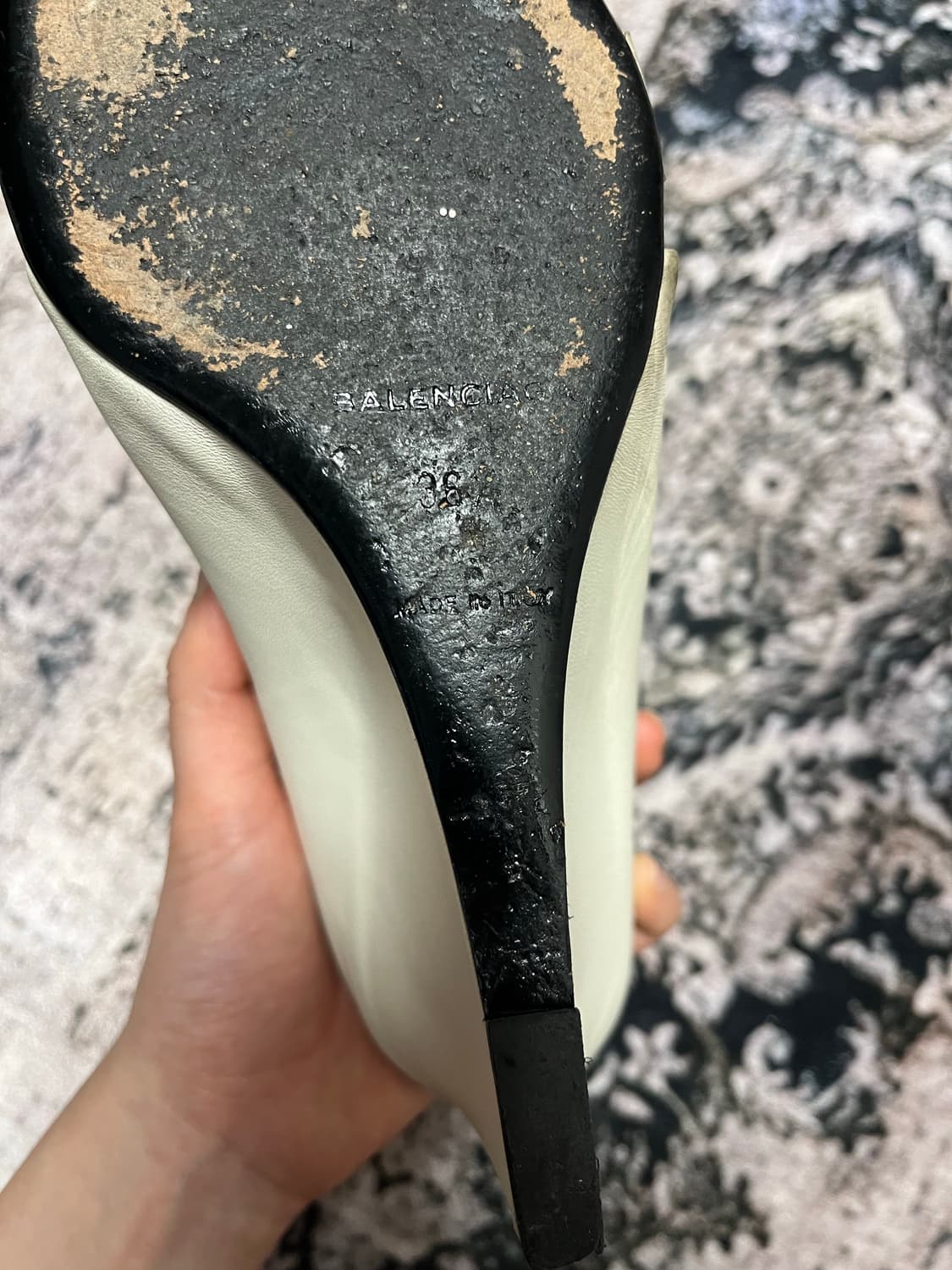 발렌시아가 아카이브 아레나 스터드 웨지 오픈토 힐 235 상품이미지7