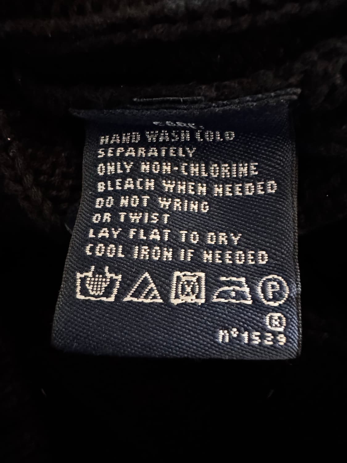 랄프로렌 스포츠 딥브이넥 블랙 꽈배기 니트 상품이미지3