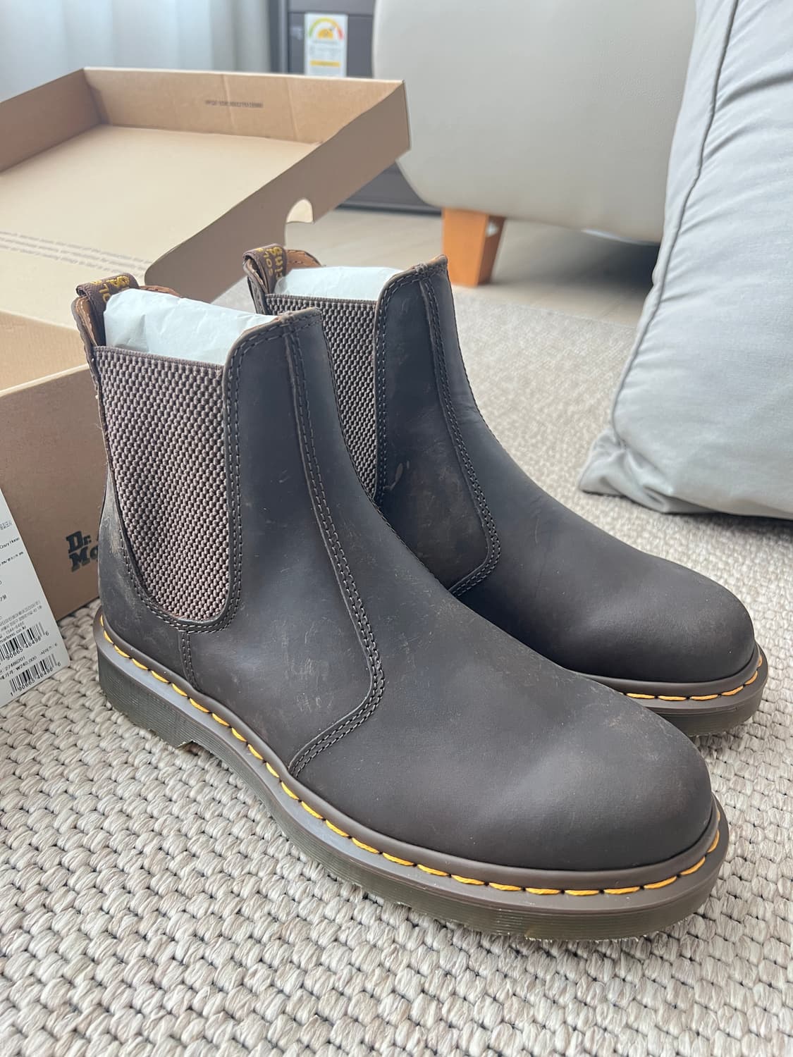 닥터마틴 첼시 부츠(닥터마틴 2976 YS 다크 브라운),250사이즈 상품이미지3