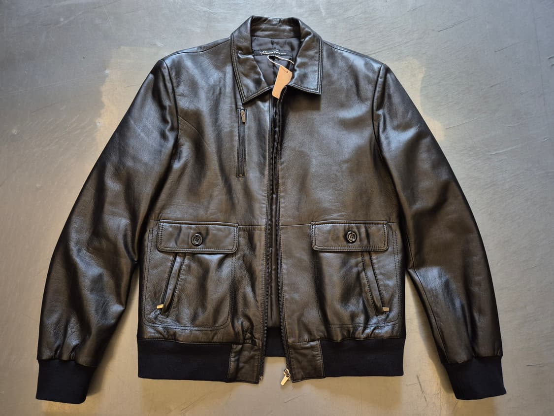 케네스콜 램스킨 가죽 봄버 상품이미지1