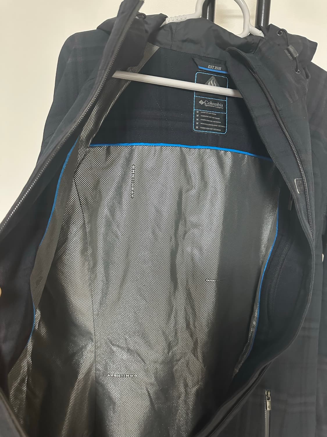 콜롬비아 올드스쿨 옴니히트 체크 후드 자켓 -95사이즈 상품이미지6