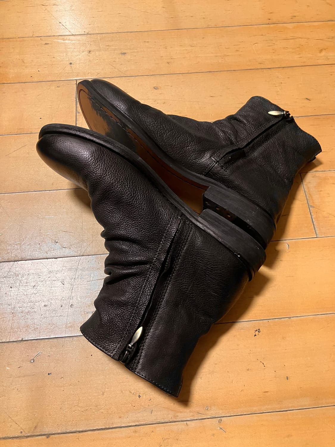 EDWARD 에드워드 레더 드레이프 부츠 41 (260) 상품이미지5