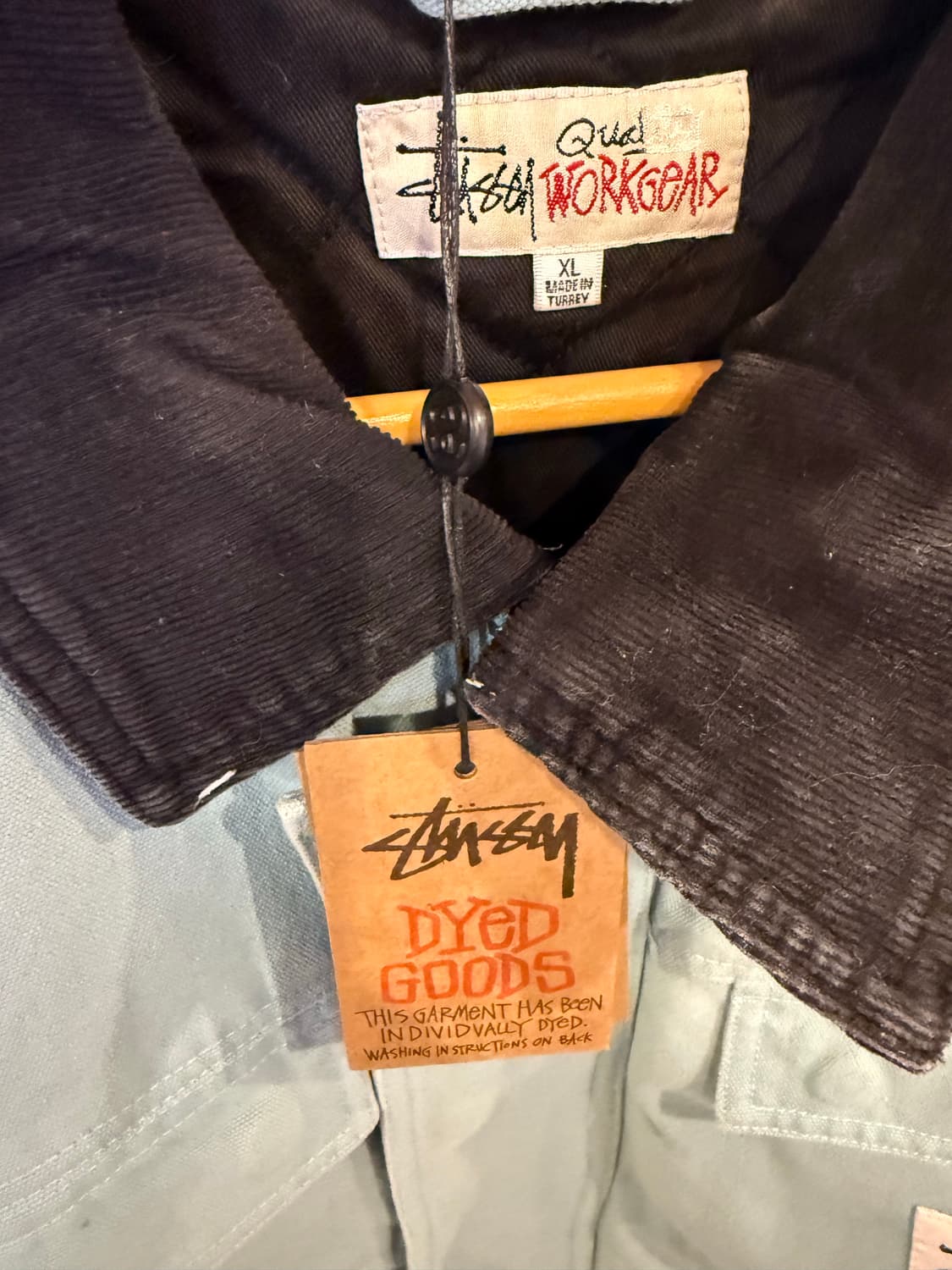 스투시 워시드 캔버스 샵 자켓 라이트 블루 상품이미지2