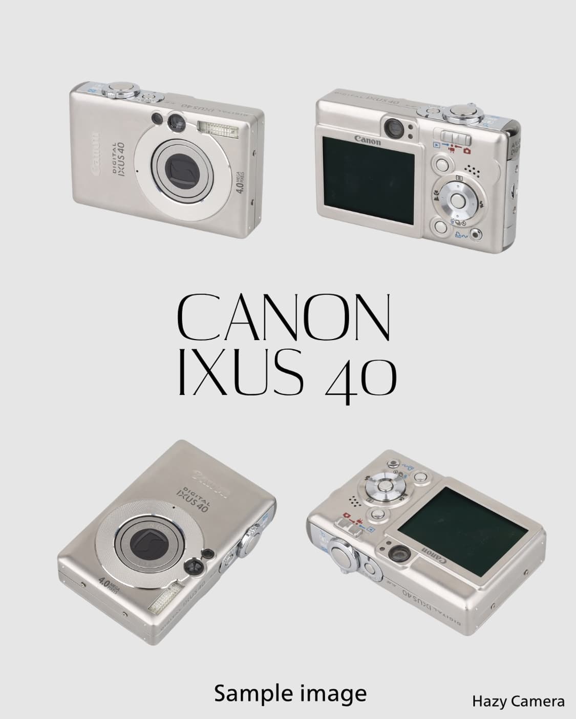 CANON IXUS 40 캐논 익서스 40 빈티지 디지털카메라 디카 상품이미지2