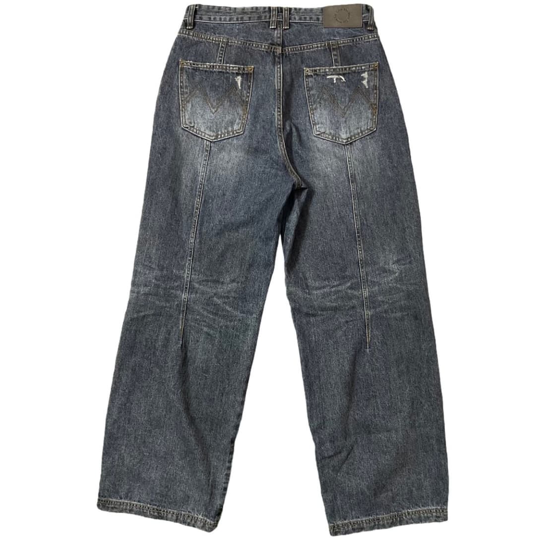 마뗑킴 데미지 데님 와이드 청바지 상품이미지2