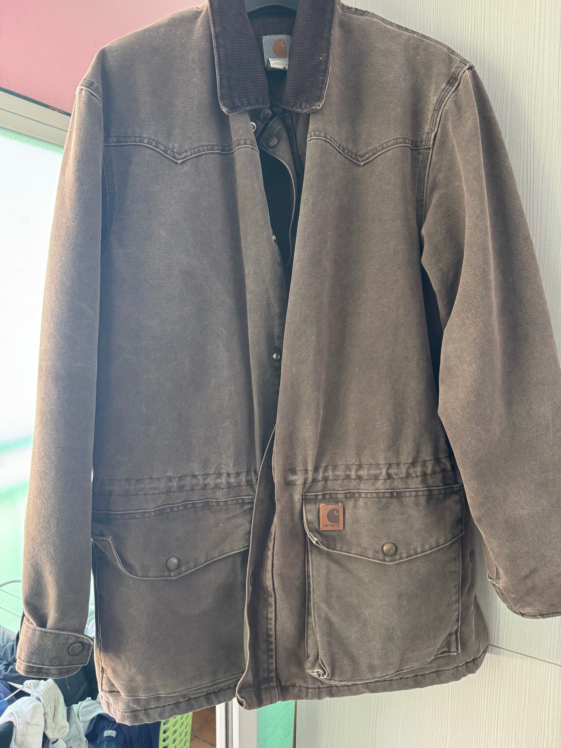 칼하트Carhartt 초어 코트 자켓 C52 브라운 L 디트로이트  상품이미지4