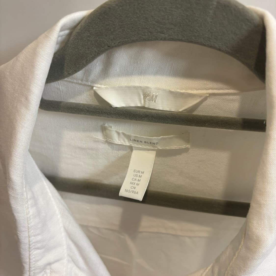 h&m 린넨 오버핏 여리여리 화이트 셔츠 상품이미지9
