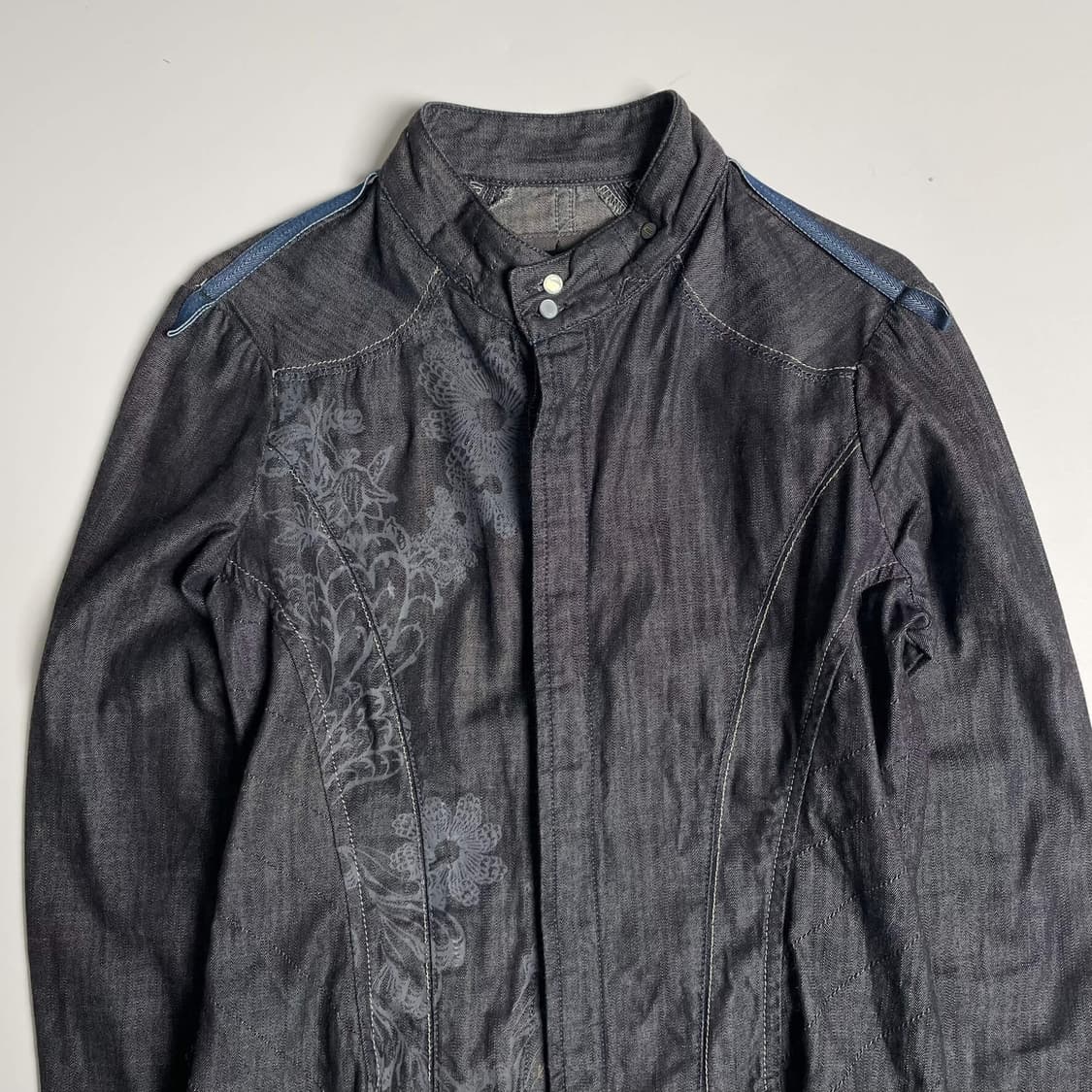 Diesel 플라워 프린팅 스티치 데님 자켓 상품이미지3