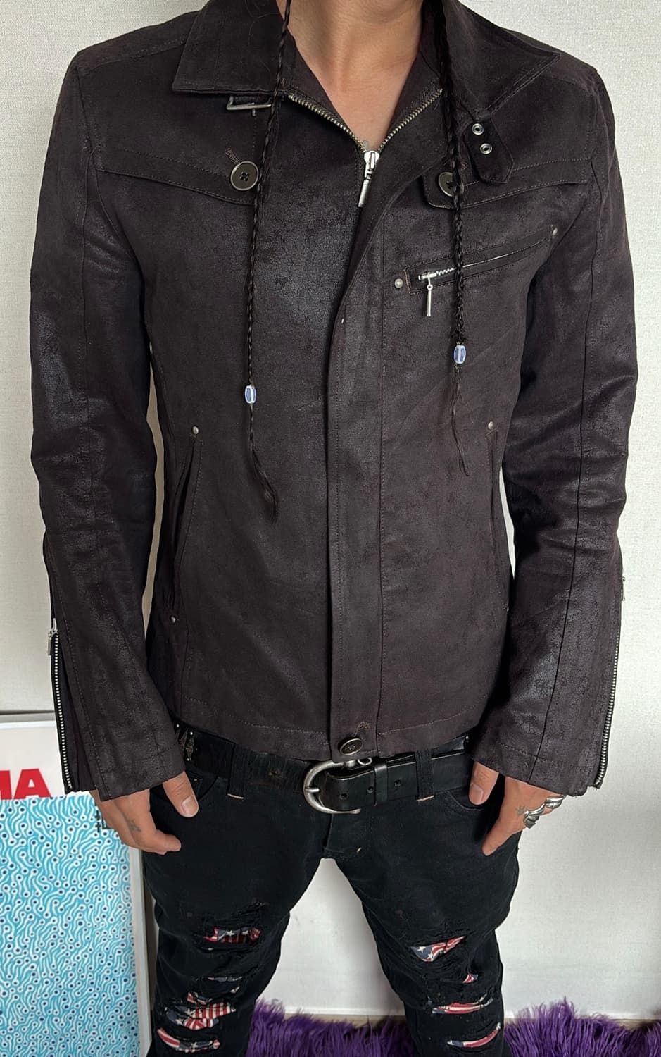 A.S.M Japan Suede Biker Jacket 상품이미지3