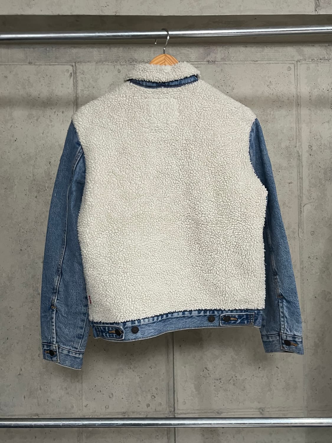 Levis Denim Sherpa Panel Trucker Jacket 상품이미지5