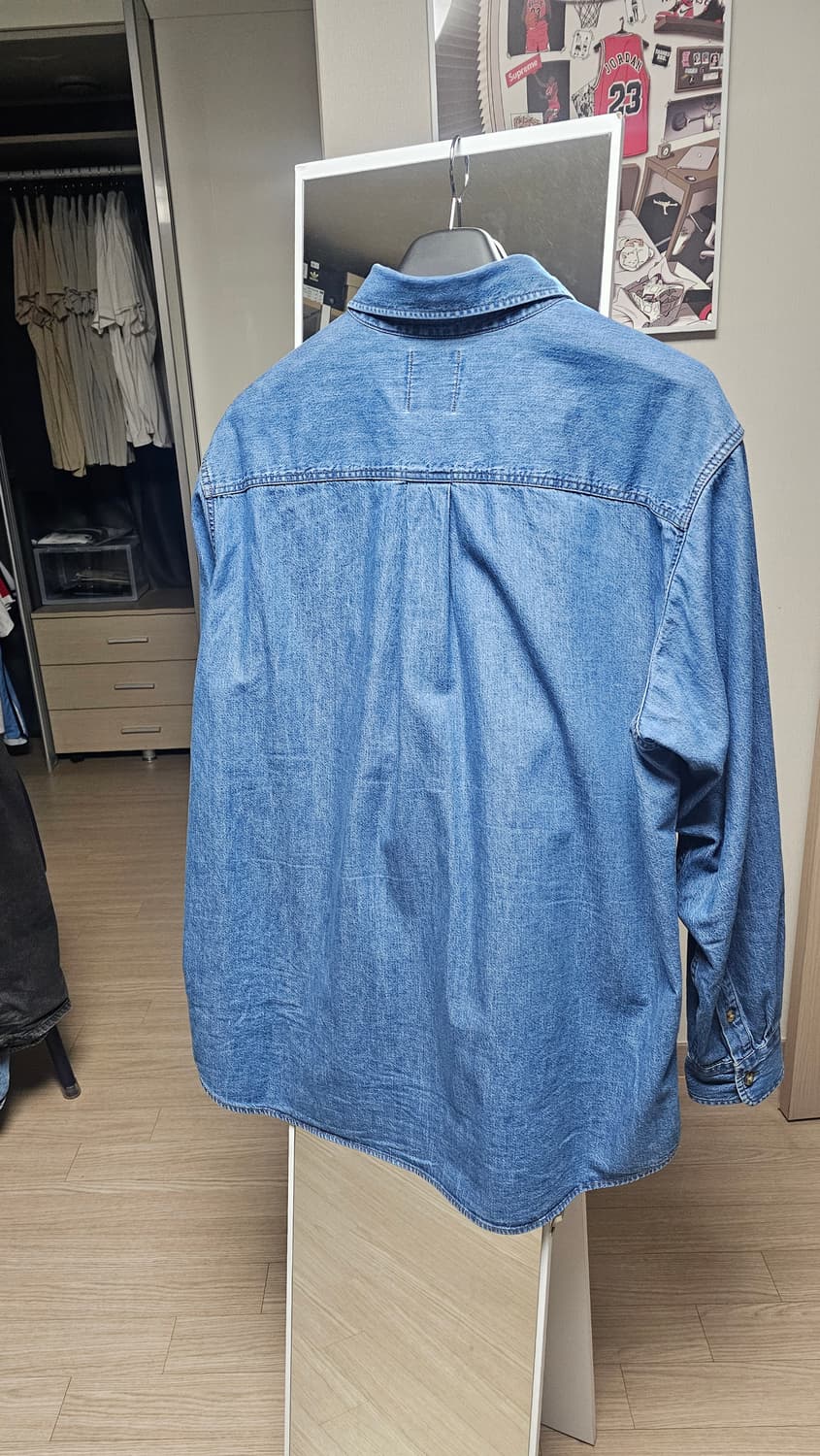 유니클로 jw앤더슨 데님셔츠 xxl 상품이미지3