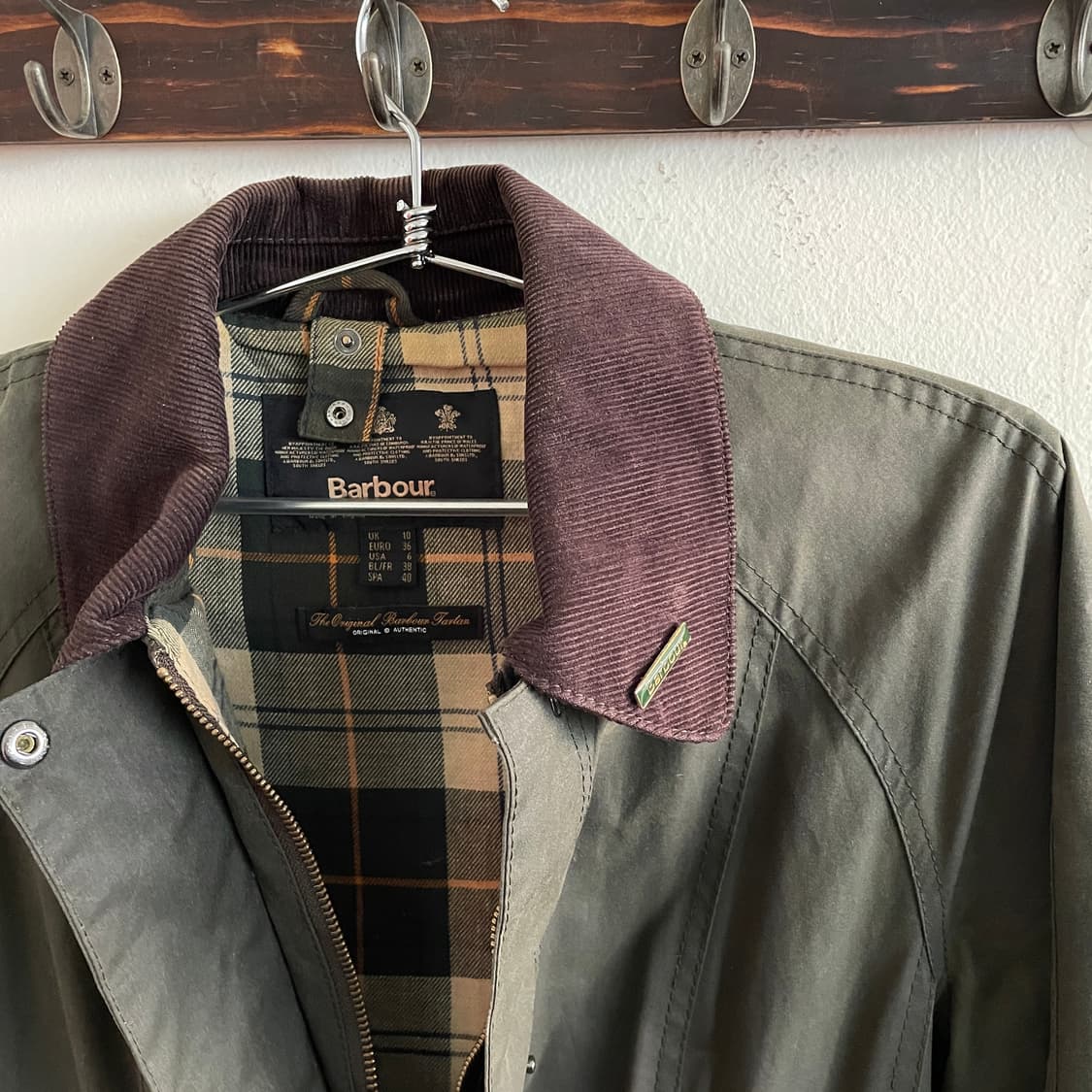 바버 비데일 여자 왁스 자켓 상품이미지3